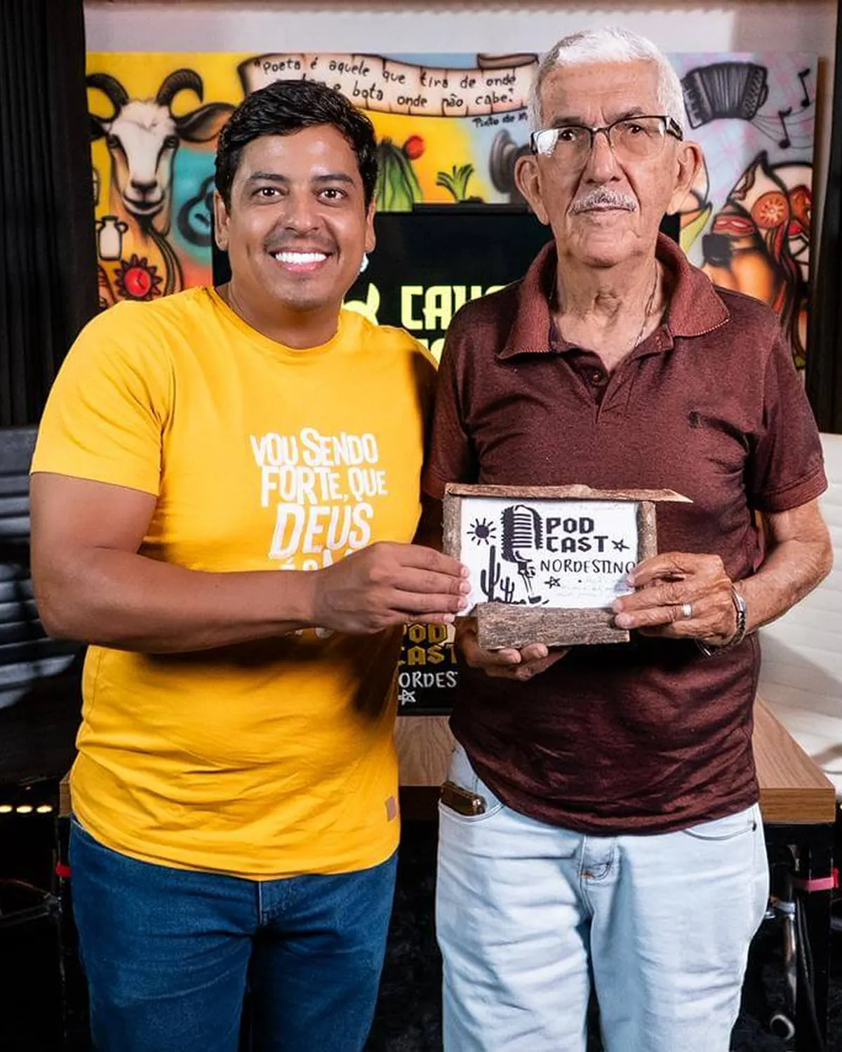 Arthur Farias em encontro com personalidade conhecida